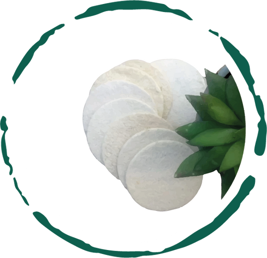 Natural Loofah Pads 5-pcs-0