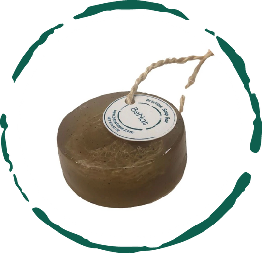 Pristine Soap Bar. Green Clay, Bamboo, and Green Tea.-0