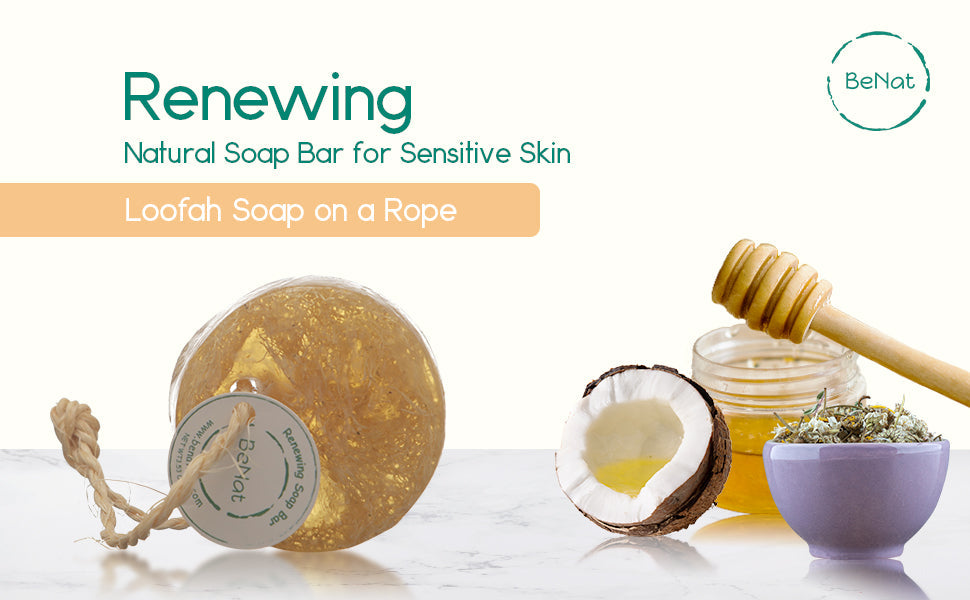 Renewing Soap Bar. Chamomile, Honey, and Coconut Oil.-2