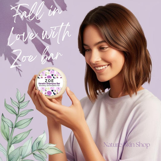 Zoe Keratin Shampoo Bar | Smoothing  and Strengthens Hair