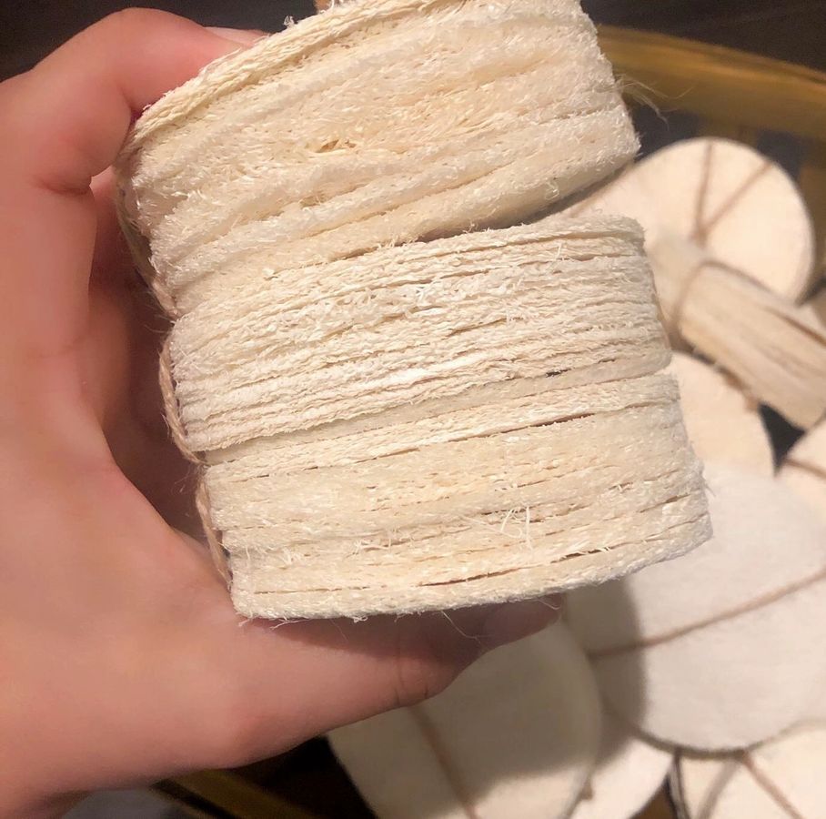 Natural Loofah Pads 5-pcs-3